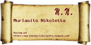 Murlasits Nikoletta névjegykártya